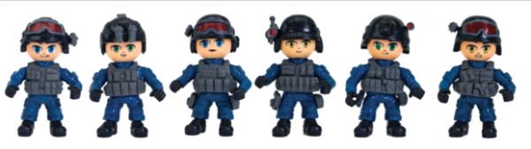 Bonecos de Ação Articulados Play Now Special Police Light (1)