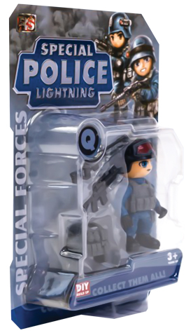 Bonecos de Ação Articulados Play Now Special Police Light (2)
