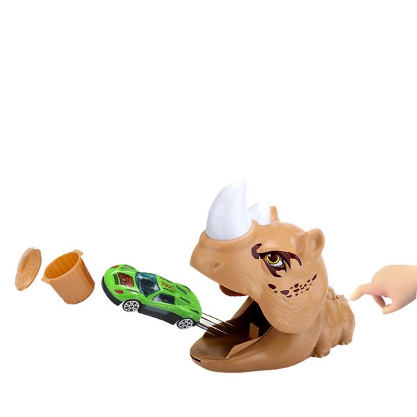 Lançador de carrinho dinossauro marrom (1)