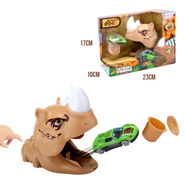 Lançador de carrinho dinossauro marrom (3)