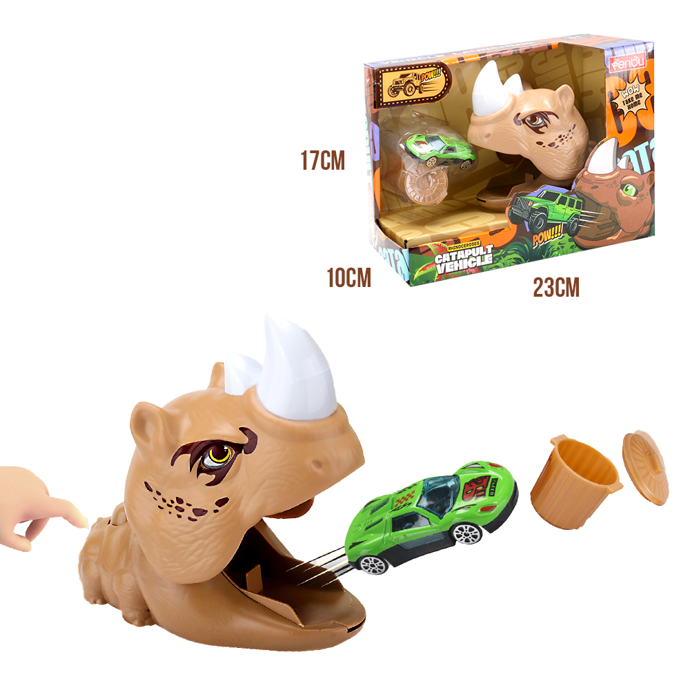 Lançador de carrinho dinossauro marrom (3)