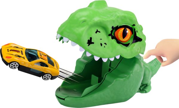Lançador de Carrinho - Dinossauro Verde